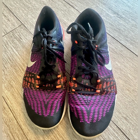 Nike Purple and Orange Athletic Sneakers - Picture 2 of 3